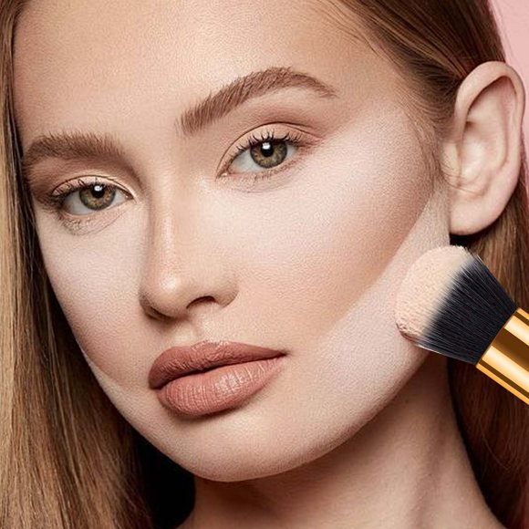 best beauty deals! Portable F Oundation Makeup Brush Small Powder Blusher Brush Independent Packaging Multi Functional Makeup Brush on Clearance