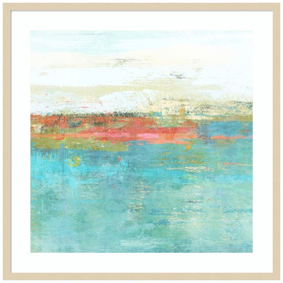 Amanti Art August Haze Wood Framed Wall Art Print