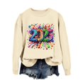 thumbnail image 1 of WEAIXIMIUNG Sweat-Shirt Bleu Marine pour Femmes Automne et Hiver Col Rond Manches Longues Sweat-Shirt Imprimé Pull de Noël, 1 of 4