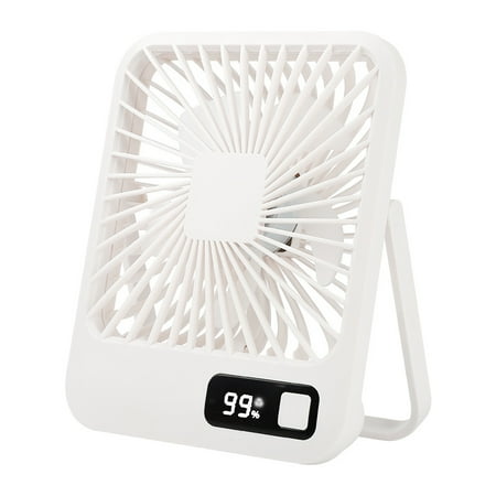 

LYTiang Digital Desktop Small Fan Mini Silent Portable Office Portable Foldable Handheld USB Rechargeable Fan Chargeable Fan Cordless Fans Portable Rechargeable Baby Fan for Stroller