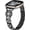 Black, variant on REQO Compatible with Fitbit versa 4/versa3/Sense 2/Sense Bands for Women Girl, Four-leaf lucky grass design Metal Replacement Wristbands Strap with Bling Crystal Rhinestone Band Strap