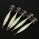 thumbnail image 3 of Señuelos Luminosos para Camarones Anzuelo Calamar 8cm Cebos Duros (plateados) 5 Uds., 3 of 8