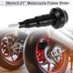 thumbnail image 2 of Protector de guardabarros de aleación de aluminio de 10mm para slider de marco de motocicleta, protección contra choques, 56mm, 138mm, tornillo negro, 1 juego, 2 of 7