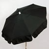 Italian 6 ft Umbrella Acrylic Solid Black - Beach Pole