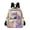 Colorful Cute Unicorn and Flower, variant on Mini Backpack Purse for Women Quilted Casual Daypack Small Travel Shoulder Bag, Colorful Cute Unicorn and Flower