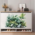 thumbnail image 5 of 3 Sheets 3 styles PVC Waterproof Decorative Stickers Self Adhesive Floral Decals 300x150mm 1 sheet/style for Furniture Decoration Leaf, 5 of 9