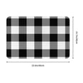 thumbnail image 3 of Goofa 16"x24" Inches White And Black Plaid Doormats for Outdoor Entrance - Non-Slip Welcome Mat, Heavy Duty Door Mats Outdoor, Spring Doormat, 3 of 9