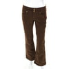 Pre-owned|Dolce & Gabbana Womens Cotton Blend Boot Cut Pants Brown Size 26