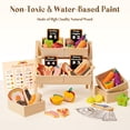 thumbnail image 3 of Juego de comida de madera Toyssa con estante y accesorios, 3 of 9