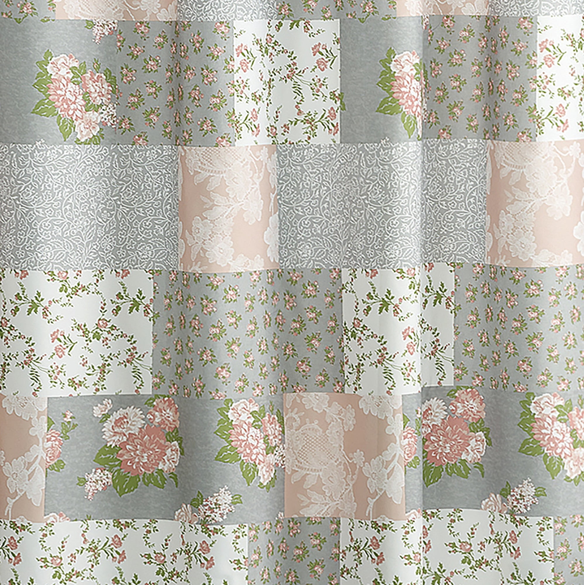 Modern Heirloom La Flor Blush Shower Curtain 72"X72'