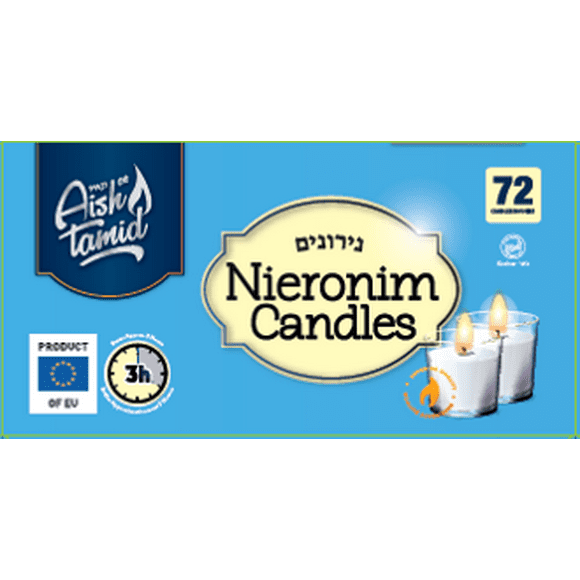 Aish Tamid Bougies néronim 3h UE 72pc