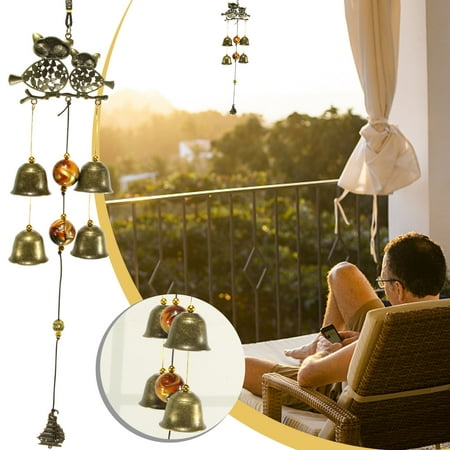 

Gifts Klycj Metal Antique Wind Chime Ornament Home Decoration Craft Gift Gift Animal Owl Pendant