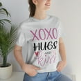 thumbnail image 4 of Hugs And Kiss Love Quote T-Shirt Women Valentines Fashion Novelty T-Shirt, 4 of 5