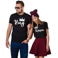 thumbnail image 6 of King and Queen Matching Shirts His Her Couples Shirt Men's Women T-Shirts Set Valentine's Day Birth Days., 6 of 10