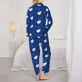 thumbnail image 6 of Goofa Moon Lamb Printed Women’s 2 Piece Pajama Set Super,Pajamas Women's Long Sleeve Sleepwear Soft Button Down Loungewear Pjs Lounge Set Nightwear-X-Large, 6 of 9