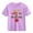 Purple, variant on Juslio Girls Letter Pattern Shirts Comfortable Breathable Crew Neck, Casual Short Sleeved Tops T Shirts Sizes 2-18