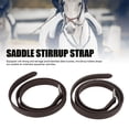 thumbnail image 3 of Stirrup Hobble Straps, 2PCS Microfiber Equestrian Stirrup Keeper Hobble Straps with Stainless Steel Buckles for Equestrian Riding, Adjustable Length, 3 of 7