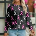 thumbnail image 3 of Scrubs for Women Printed Stretchy Scrub Tops Nurse Uniform Print Pattern for Breast Cancer Awareness Pink Xl, 3 of 5