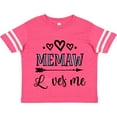 thumbnail image 3 of Inktastic Memaw Grandma Loves Me Girls Toddler T-Shirt, 3 of 5