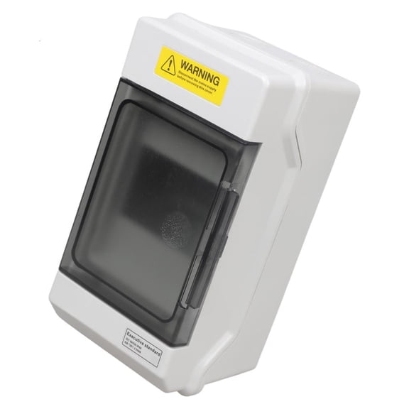 LAIQIEN Wall Mounted Electrical Distribution Box Waterproof 5 Circuit Breaker Enclosures with Din Rail Clear Cover