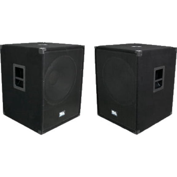 Seismic Audio SAP-18SFF (Pair) Indoor Woofer, 500 W RMS, Black