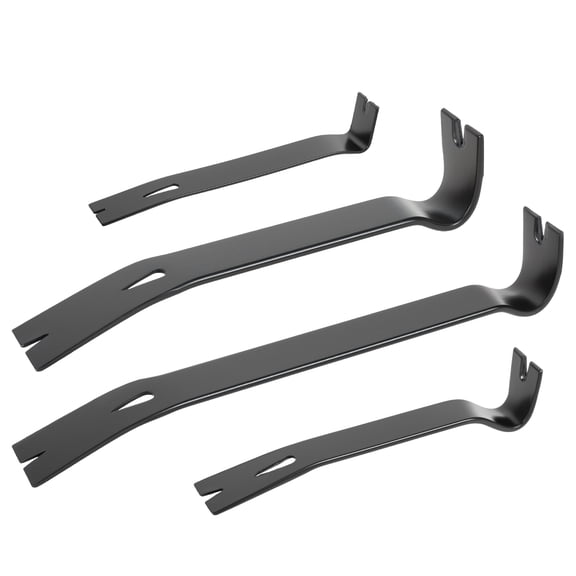 4 Pcs Flat Pry Bar Set High Carbon Steel Crowbar Tool Utility Nail Puller Pry Bar for Home Remolding Woodworking Pulling
