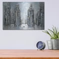 thumbnail image 3 of Luxe Metal Art 'City Street Scene' by Ekaterina Ermilkina, Metal Wall Art, 16"x12", 3 of 8
