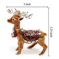 thumbnail image 2 of Supreme Housewares Reindeer with Crystal Glass Pewter Hinged Jewelry Trinket Box with Magnetic Closure, 2 of 3