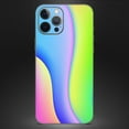 thumbnail image 4 of DesignSkinz Abstract Neon Wave V5 Full-Body Skin Decal Wrap Cover for iPhone SE, 4 of 9