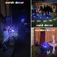 thumbnail image 4 of Paquete de 2 luces solares de fuegos artificiales, 120 LED, 8 modos, luces solares de jardín para camino, patio, césped, patio trasero, 4 of 5