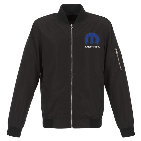 JH Design Group Mens MOPAR Lightweight Zip-Up Nylon Jackets with Knit Trim