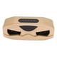 thumbnail image 3 of Altavoz Bluetooth con radio FM y subwoofer HiFi, altavoz inalámbrico con pantalla LED y luz de respiración colorida para viajes en casa, dorado, 3 of 14