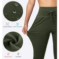 thumbnail image 5 of Women's Fleece Lined Joggers High Waisted Water Resistant Thermal Winter Sweatpants Running Hiking Pockets, 5 of 7