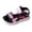 Red, variant on Gyujnb Toddler Boys Color Block Open Toe Sandals Adjustable Strap Soft Sole Casual Outdoor Shoes (Boys),3.5-4 Years