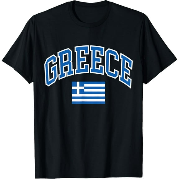 Playful Comfort Tee - Greece Greek Flag T-Shirt
