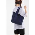 thumbnail image 3 of Bolso de mano de lona con asa superior para mujer Bolso de mano de gran capacidad TUNC  Sencillez, 3 of 5