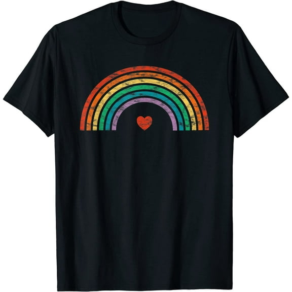 Retro Rainbow Vintage Pride LGBTQ T-Shirt