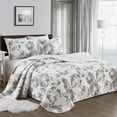 thumbnail image 3 of Great Bay Home All-Season Reversible Reversible Quilt Set With Shams  (King, Helene - Grey), 3 of 5