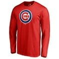 thumbnail image 2 of Men's Red Chicago Cubs Team Wordmark Long Sleeve T-Shirt, 2 of 3