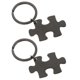 thumbnail image 1 of 2 Pcs Black Ring Set Puzzle Keychain Blanks Aniversity Gifts Men Blank Keychain Puzzle Piece Keychain Puzzle Keychain Couples, 1 of 3