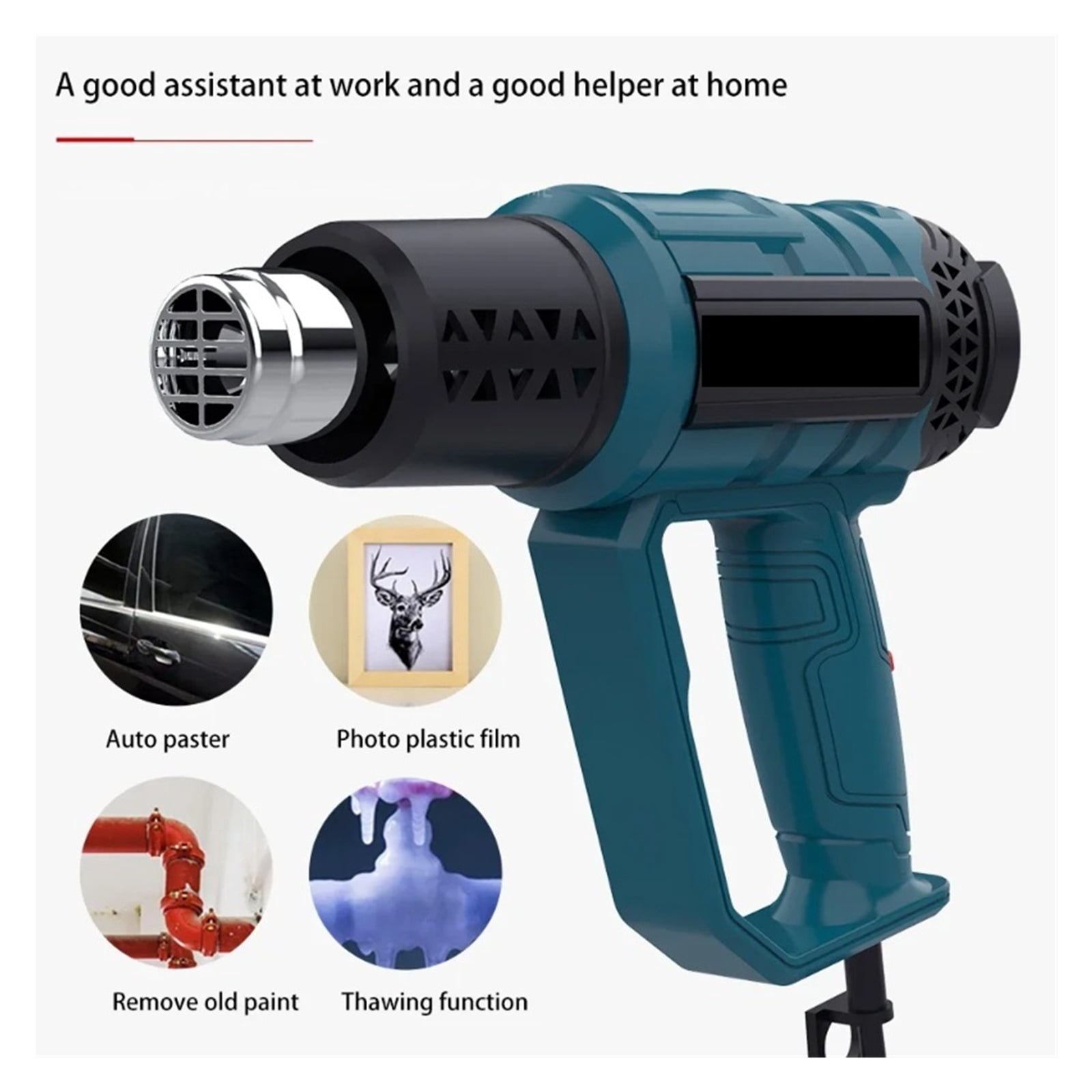 2000W Industrial Electric Hot Air Gun Thermoregulator Heat Guns Shrink Wrapping Thermal Heat Gun ,Variable Temperature