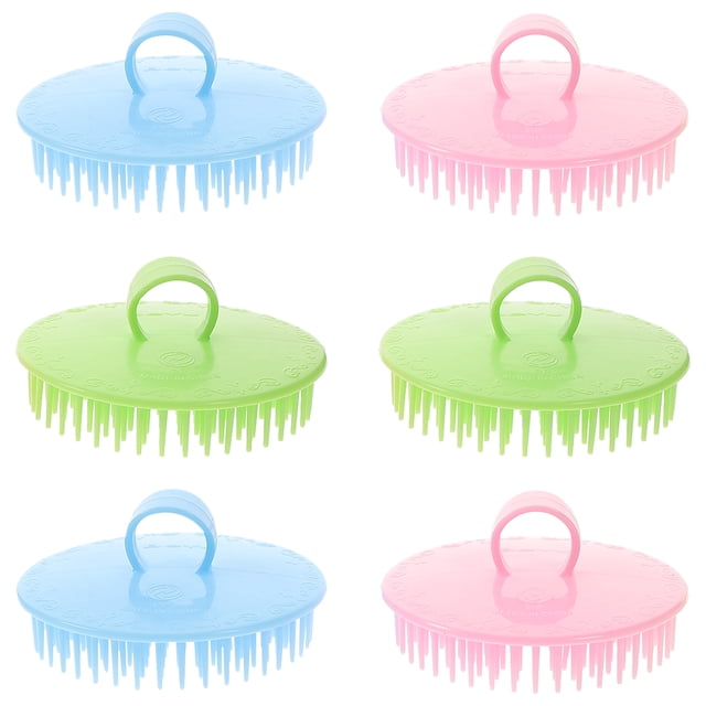 Miangastore Dandruff Reduction Brush Pink 6Set 3.1x3.1in