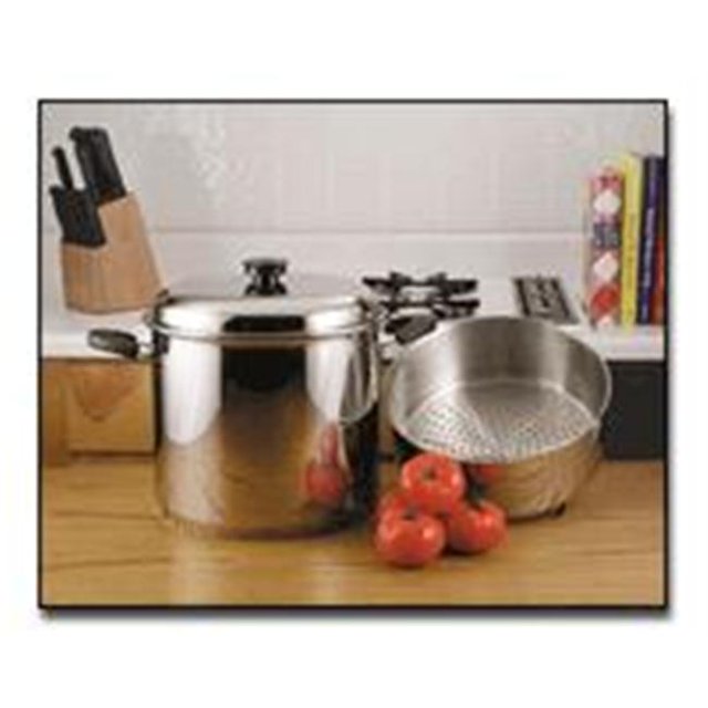 Precise Heat 24qt 9Element Pot de Bouillon Sans Eau avec Panier Vapeur Profond