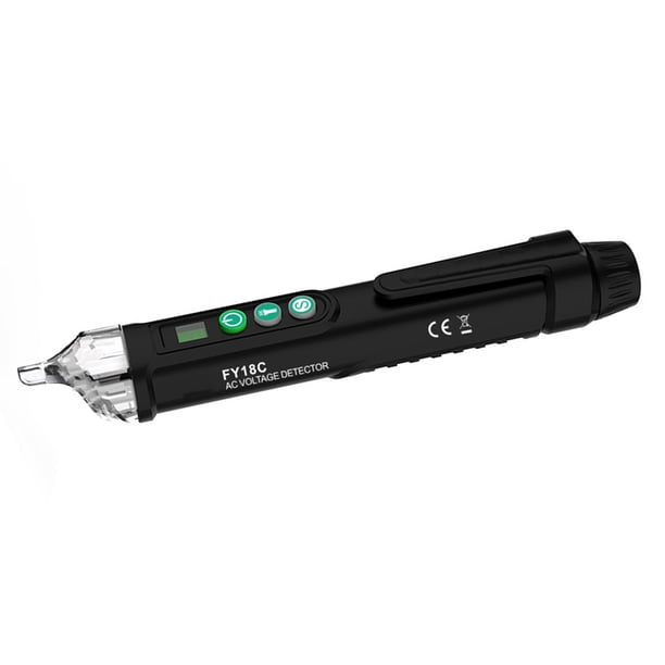 Probador De Voltaje Eléctrico Detector De Voltaje De CA Probador De Circuito De Inducción De Alarma De Luz Y Sonido Para Detección De Punto De Interrupción Cable Neutro Para Uso Doméstico Electrician
