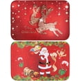 thumbnail image 1 of alfombras navideñas, felpudos antideslizantes, alfombras para sala de estar, alfombras de baño, alfombras de cocina, decoración del hogar y dormitorio (Papá Noel + reno), 1 of 5