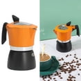 thumbnail image 5 of Coffee Pot Double Color Italian Style Double Color Aluminum Moka Stove Coffee Maker for Travel Home Office Coffee Maker 150ML Classic, 5 of 9