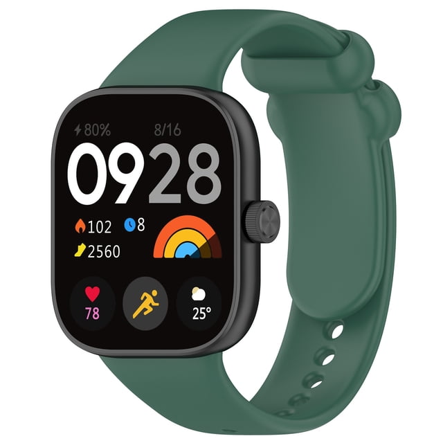 Bracelet de Montre de Sport en Silicone de Qualité Supérieure - Résistant à la Sueur, Ajustable et Grand, Compatible avec Montre Intelligente
