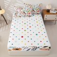 thumbnail image 4 of Erosebridal Cartoon Cow Zipper Queen Comforter Set with Fitted Sheet and 2 Pillowcases,Garden Foliage Print Zipper Bedding Set,Black White Green,Reversible, 4 of 6