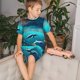 thumbnail image 4 of Balery Hawaiian Ship Dolphin Conjunto de Pijama Infantil de Manga Corta con Estampado – Ropa de Dormir de Algodón Suave-Small, 4 of 6