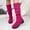 Hot Pink, variant on NTACZA Boots for Women Knee-High Slouch Black Wide Width Business Casual Low Heel Boots Womans Shoes 36